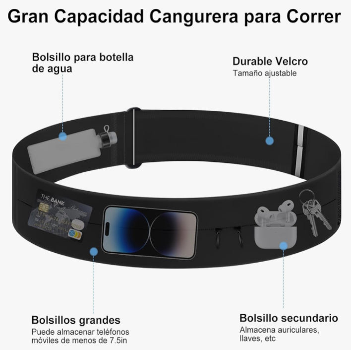 Cangurera Running HONGHCL – Hidrátate sin parar, corre sin límites