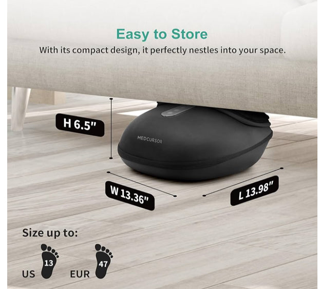 edcursor Air Compression Leg Massager – Circulación, alivio y descanso post-entreno