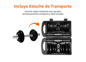 Mancuernas Ajustables Basics – ¡Entrena con potencia y versatilidad desde casa