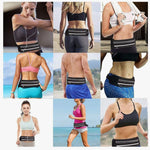 Cangurera deportiva DQST con bolsillos para auricular y llaves