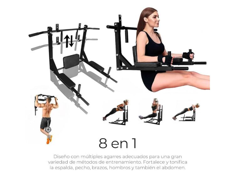 Home Gym Raganet – Barra de Dominadas 8-en-1