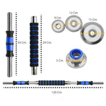 Kit de Mancuernas Ajustables de 20 kg con Barra y Discos
