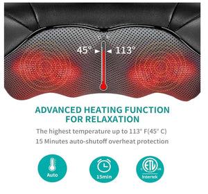 Nekteck Masajeador Cervical con Calor – Recuperación total desde el cuello hasta la espalda baja