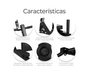 Home Gym Raganet – Barra de Dominadas 8-en-1