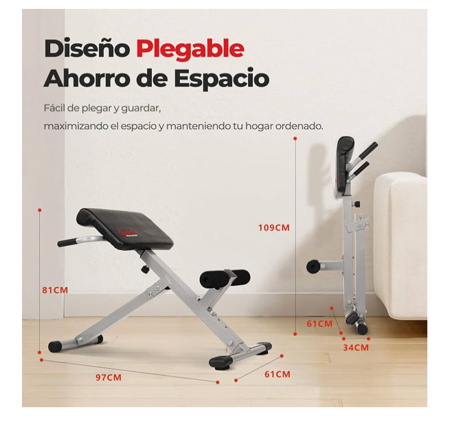 Silla de Hiperextensión / Roman Chair Sunny Health & Fitness