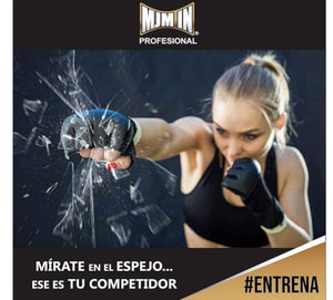 Costal de boxeo reforzado MJM IN PROFESSIONAL (18 kg, vinilo, viene lleno).